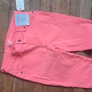 *NWT* Cat and Jack neon coral jeggings